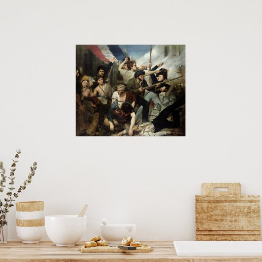 Poster Scène de la révolution de 1830 (Cuisine)
