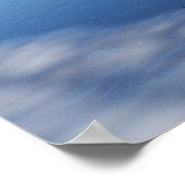 Poster Scène de la rivière Icy au printemps avec prière d (Coin)