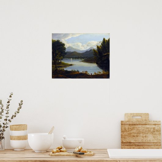 Poster Scène de la rivière Victor de Grailly Hudson (Cuisine)