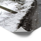 Poster Scène de la route d'hiver (Coin)