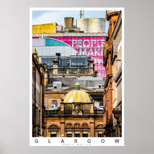 Poster Scène de la ville de Glasgow