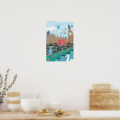 Poster Scène de la ville du Royaume-Uni (Cuisine)