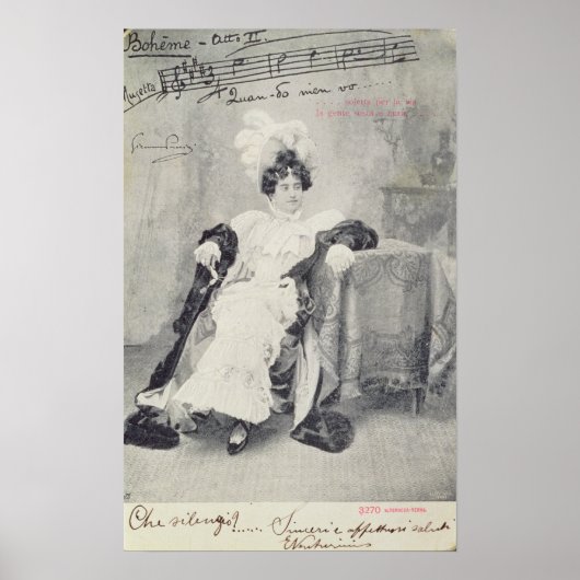 Poster Scène de l'Acte II de l'opéra "La Boheme" (Devant)