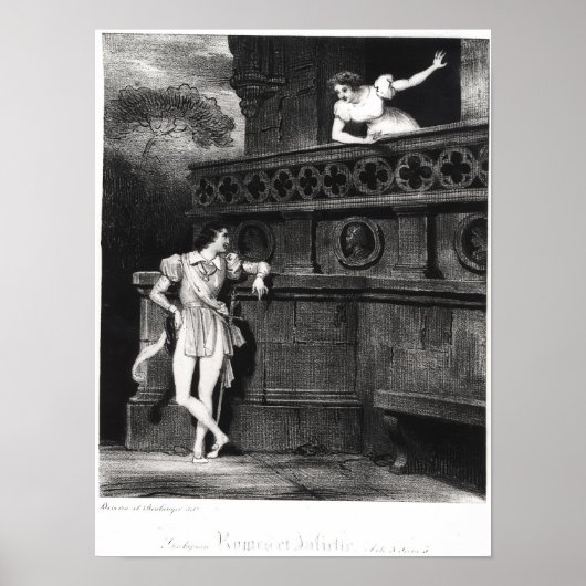 Poster Scène de l'acte III de "Roméo et Juliette" (Devant)