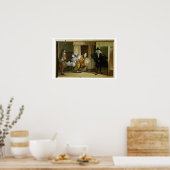 Poster Scène de "Le Malade Imaginaire" par Moliere (1622) (Cuisine)