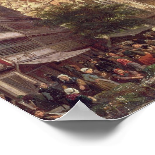 Poster Scène de marché à Braunschweig (Coin)