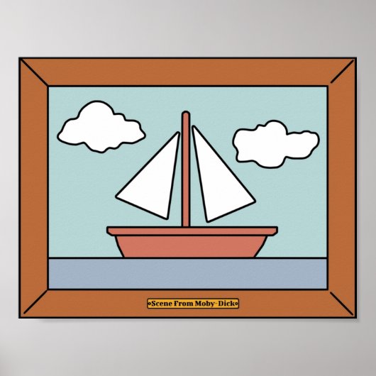 Poster Scène De MobyDick (Devant)