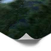 Poster Scène de montagne avec arbre (Coin)