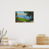 Poster Scène de natation au Parc d'État du lac Cayuga (Cuisine)