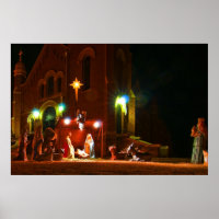 Scène de nativité extérieure