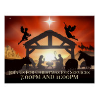 Scène de Nativité personnalisable Noël religieux