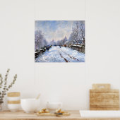 Poster Scène de neige à Argenteuil (Cuisine)