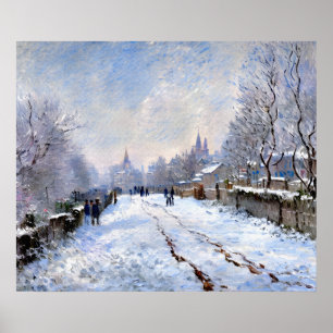Poster Scène de neige à Argenteuil