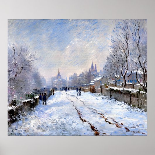 Poster Scène de neige à Argenteuil (Devant)