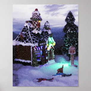 Poster Scène de neige de Winter Wonderland 2020