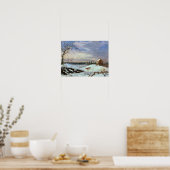 Poster Scène de neige, Nouvelle-Angleterre (Cuisine)