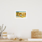 Poster Scène de Noël néerlandaise (Cuisine)