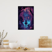 Poster Scène de nuit de l'Anime d'Halloween (Cuisine)