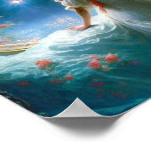 Poster Scène de nuit magique Imaginaire Art (Coin)