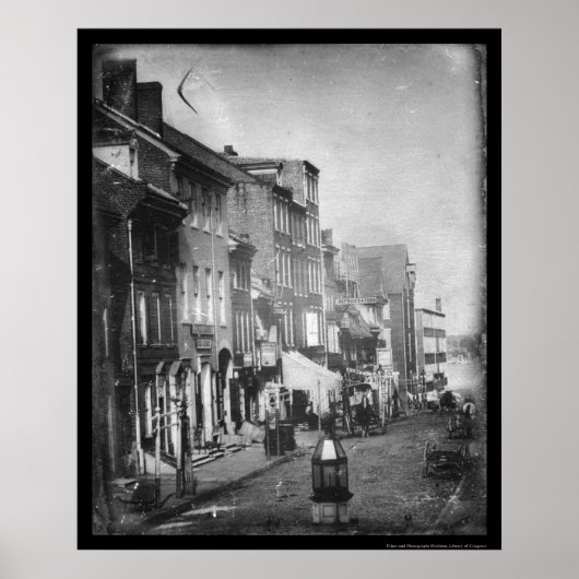 Poster Scène de Philadelphie Daguerreotype 1842 (Devant)