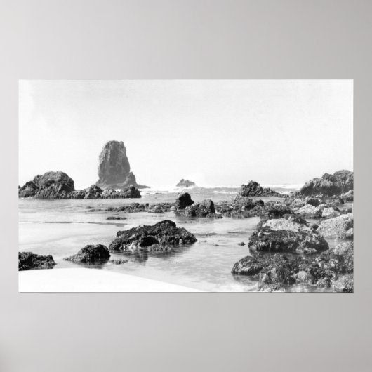 Poster Scène de plage à Cannon Beach, Oregon Photo (Devant)