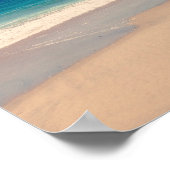 Poster Scène de plage aqua (Coin)