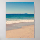 Poster Scène de plage aqua (Devant)