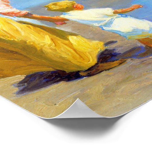 Poster Scène de plage par Edward Henry Potthast (Coin)