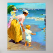 Poster Scène de plage par Edward Henry Potthast (Devant)