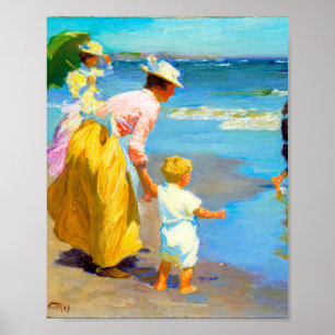 Poster Scène de plage par Edward Henry Potthast