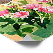 Poster Scène de plage relaxante avec chaise longue (Coin)