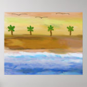 Poster Scène De Plage Serene (Devant)