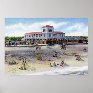 Poster Scène de plage St Augustine Florida