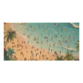 Poster Scène De Plage Tropicale | Été côtier (Devant)
