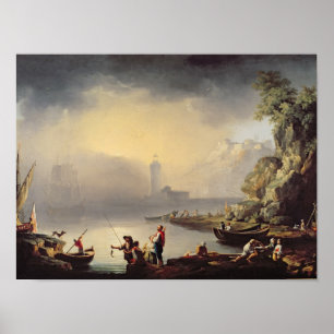 Poster Scène de port