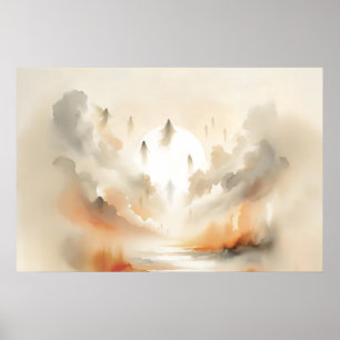 Poster Scène de ravissement Aquarelle, Mur de la prophéti