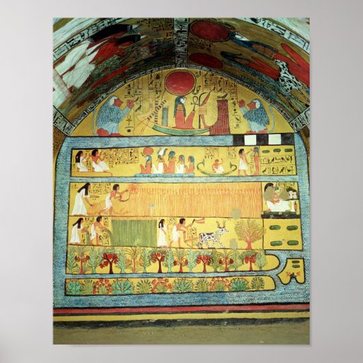 Poster Scène de récolte sur le mur de l'Est (Devant)