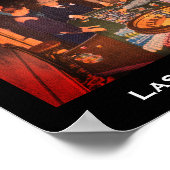 Poster Scène de roulette vintage, Las Vegas, Nevada (Coin)