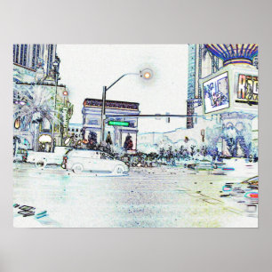 Poster Scène de rue 01