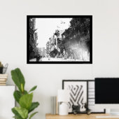 Poster Scène de rue à Chinatown, New York 1913 (Bureau à domicile)