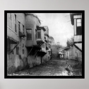 Poster Scène de rue à Damas, Syrie 1895