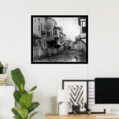 Poster Scène de rue à Damas, Syrie 1895 (Bureau à domicile)