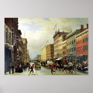 Poster Scène de rue à New York