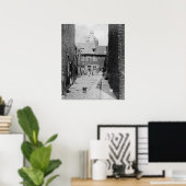 Poster Scène de rue dans Londres victorienne (Bureau à domicile)