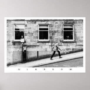 Poster Scène de rue de Glasgow