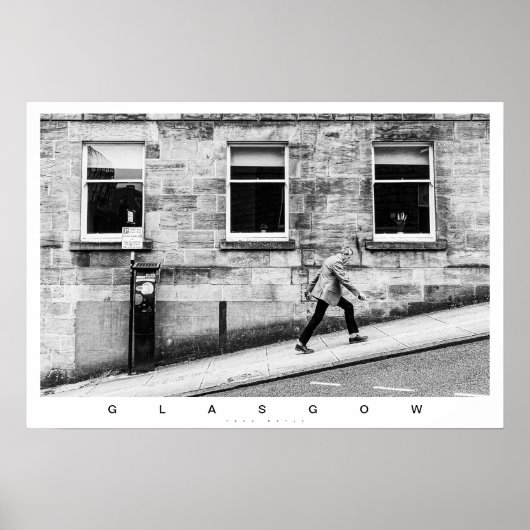 Poster Scène de rue de Glasgow (Devant)