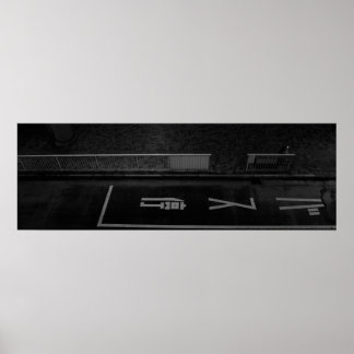 Poster Scène de rue de nuit à Tokyo - Photographie urbain