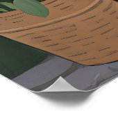 Poster Scène de rue Fleur Solaire (Coin)