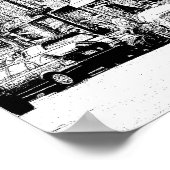 Poster SCÈNE DE RUE NASHVILLE — Stylo numérique et impres (Coin)