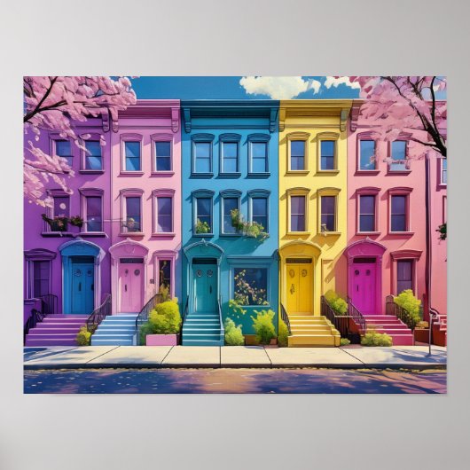 Poster Scène de rue NYC (Devant)